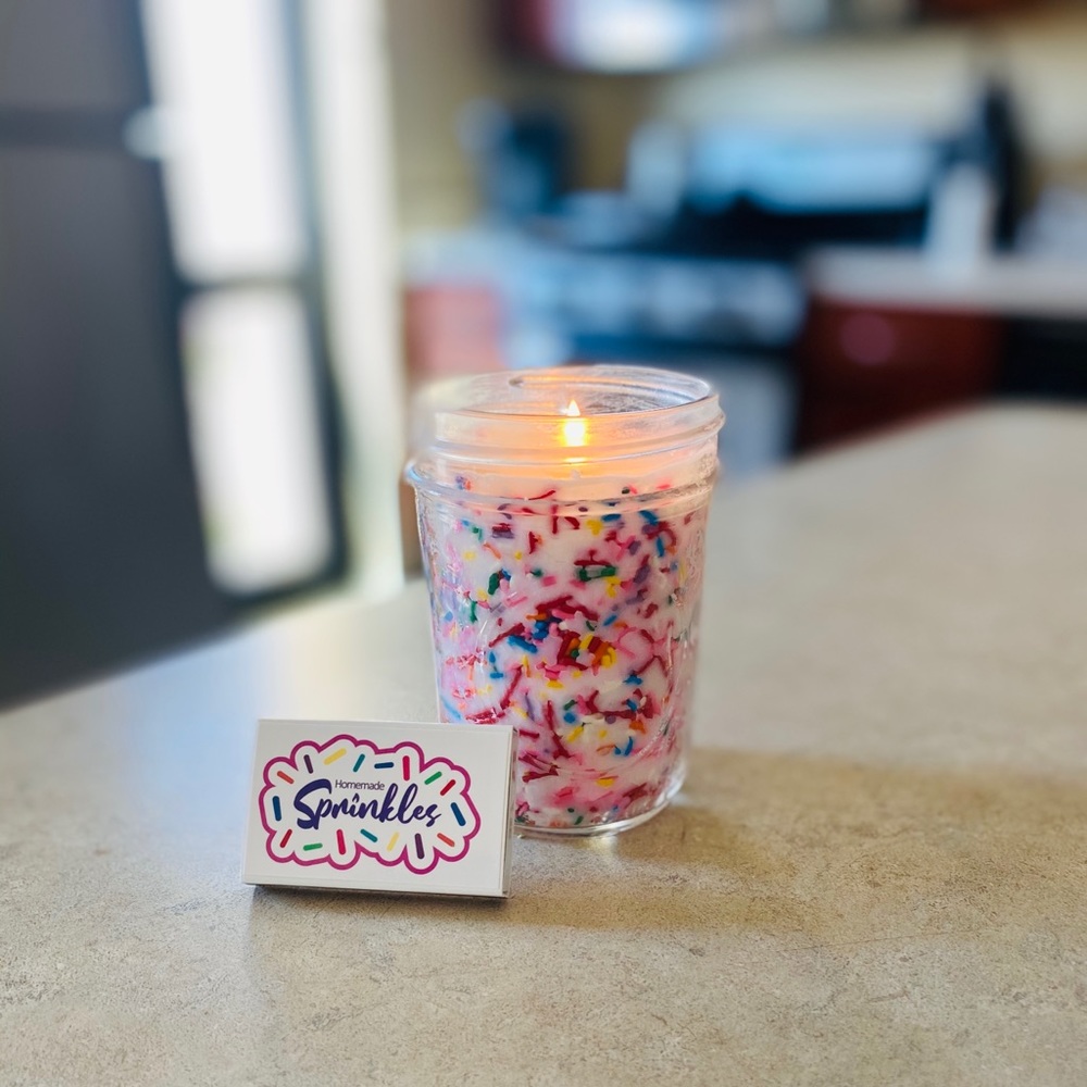 Limited special MINI Sangria Sprinkle candles